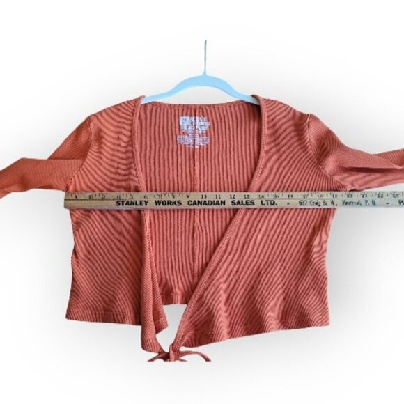 Big Bud Press Burnt Orange Wrap Top XXS Women's 70s Portofino Orange - Picture 5 of 10